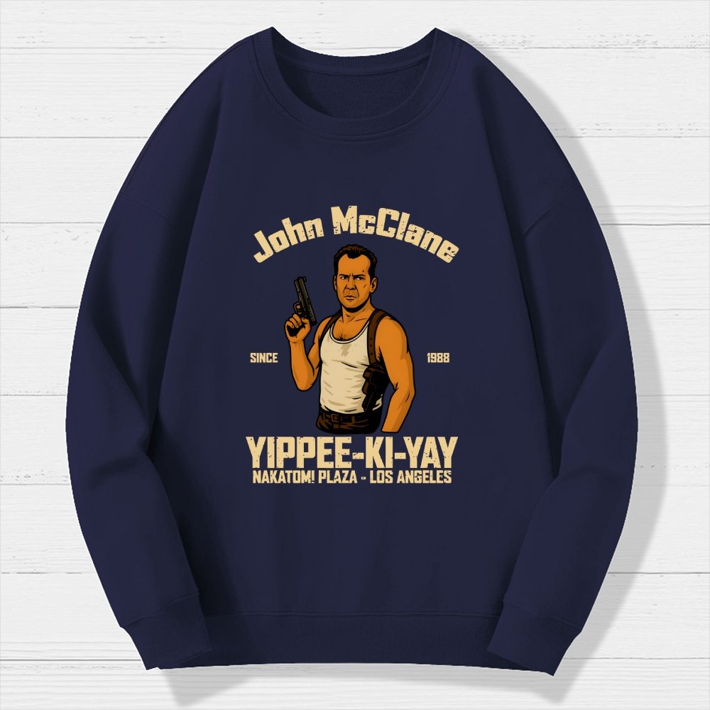 Yippee Ki Yay Geek Cotton Sweatshirt
