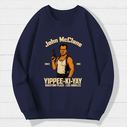 Yippee Ki Yay Geek Cotton Sweatshirt