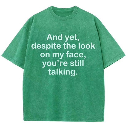 Funny Words Vintage Distressed T-shirt