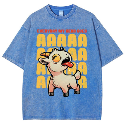 Everyday My Head Goes AAA Vintage Distressed T-shirt