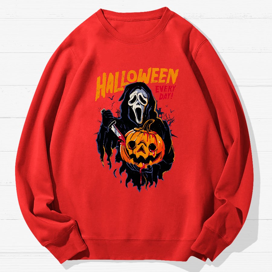 Every Day Is Halloween Geek Cotton Sweatshirt