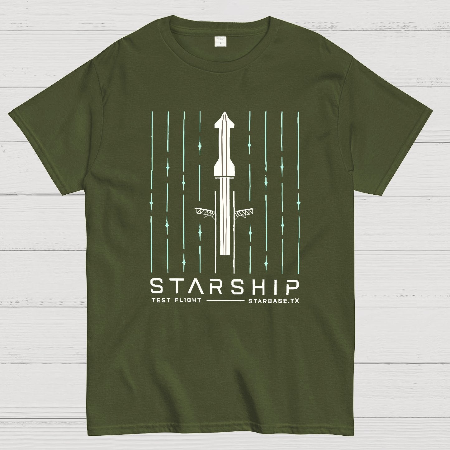 Starship Test Flight Nerdy T-Shirt