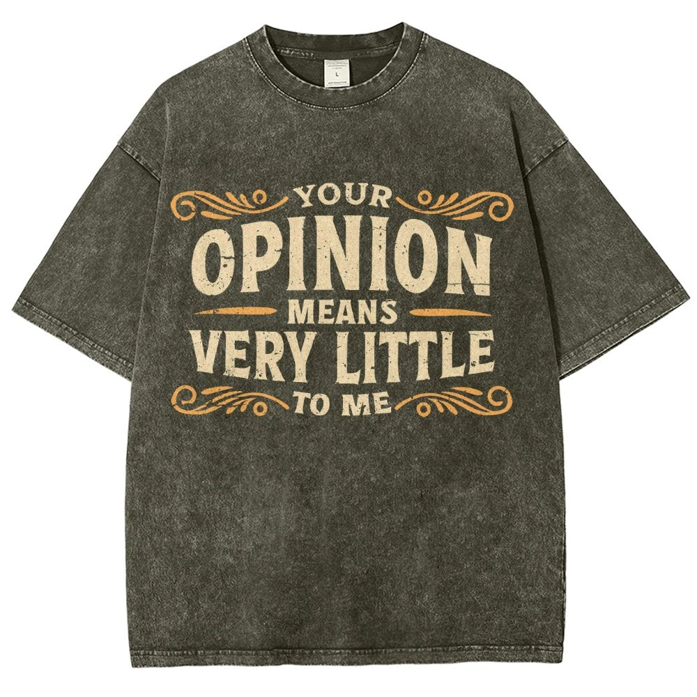 Your Opinion Means Very Little Vintage Distressed T-shirt