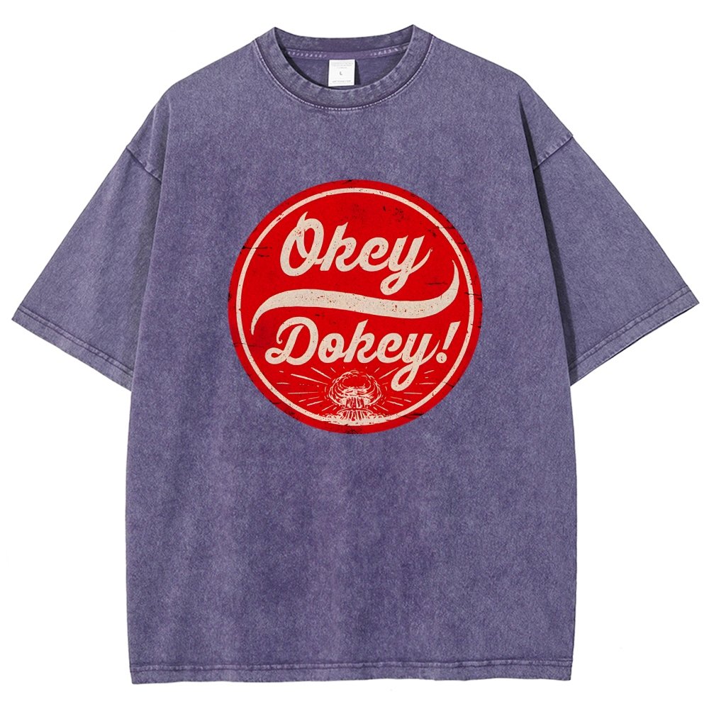 Okey Dokey - The Last Drink Vintage Distressed T-shirt