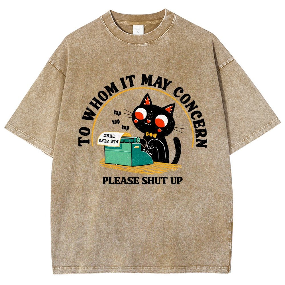 To Whom It May Concern Vintage Distressed T-shirt