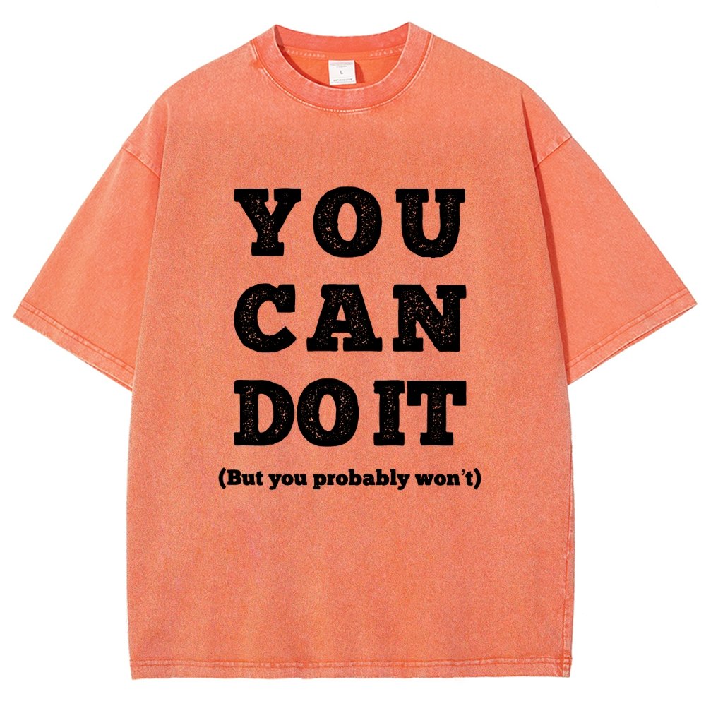 You Can Do It Vintage Distressed T-shirt