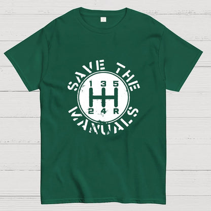 Save The Manuals Geek T-Shirt