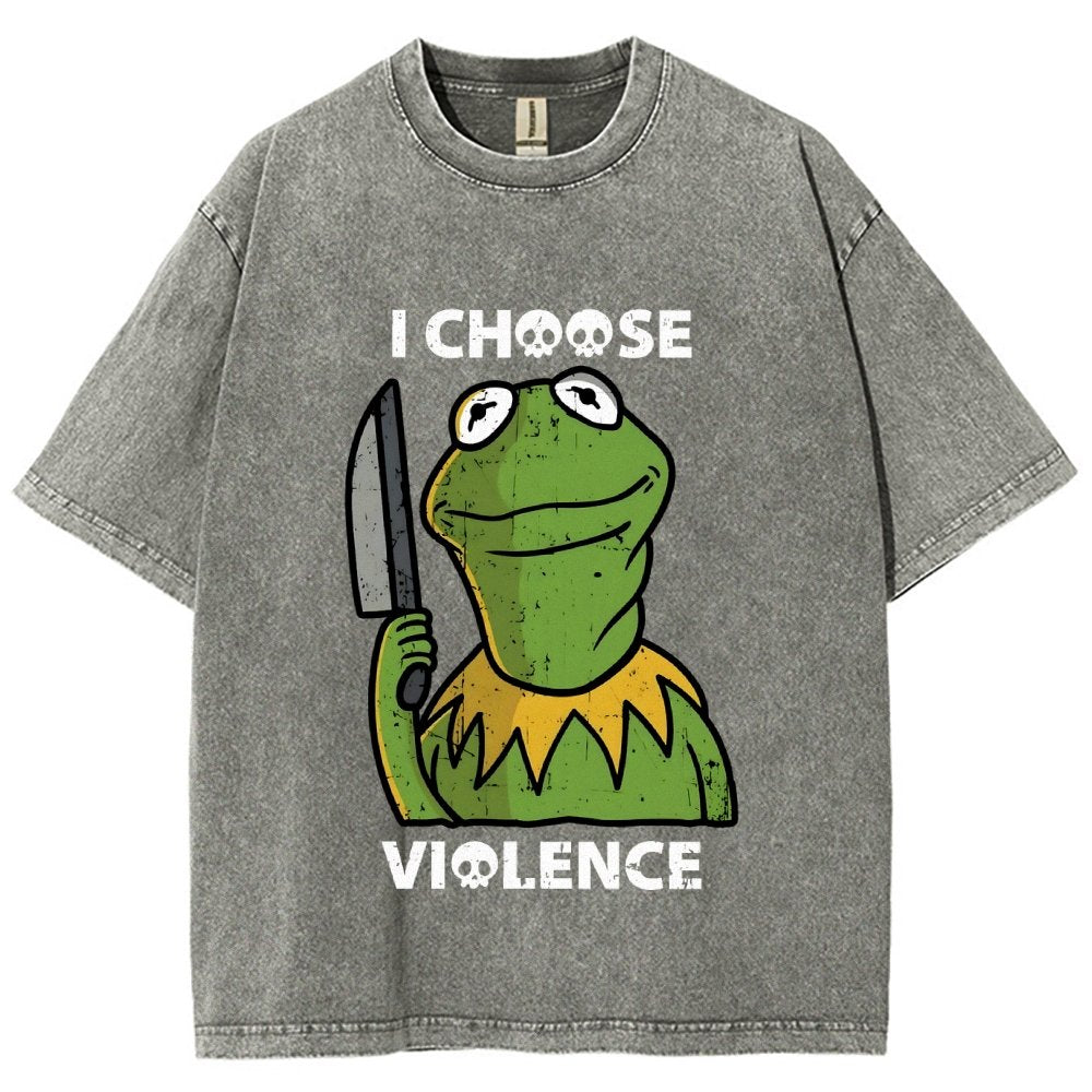 I Choose Violence Vintage Distressed T-shirt