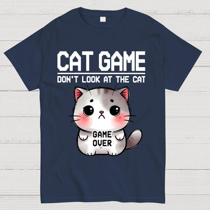 Funny Cat Game-Game Over Geek T-Shirt