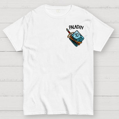 Paladin Dice Front And Back Printing Geek T-Shirt
