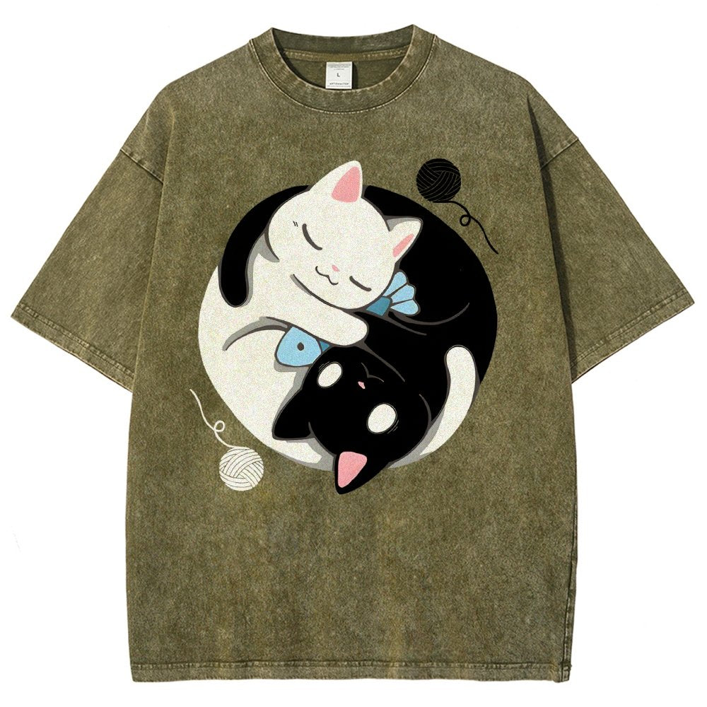 Balance Kittens Vintage Distressed T-shirt
