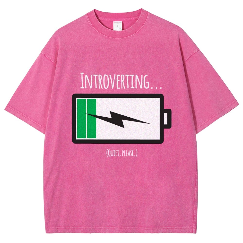 Introverting Vintage Distressed T-shirt
