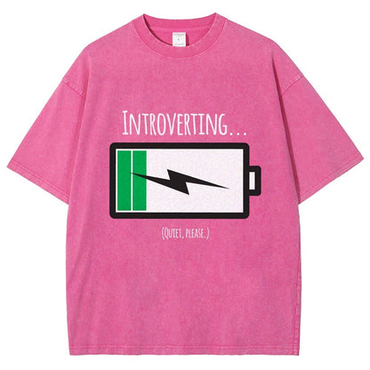 Introverting Vintage Distressed T-shirt