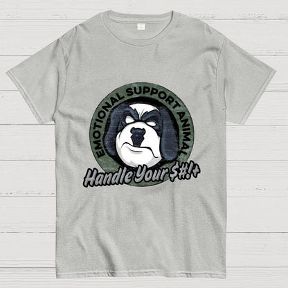 Emotional Support Animal Handle Your $#*!+ Geek T-Shirt
