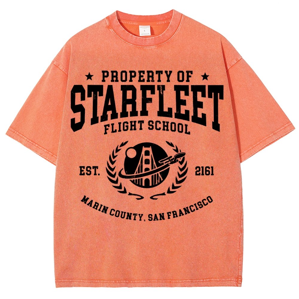 Academy Flight School Vintage Distressed T-shirt