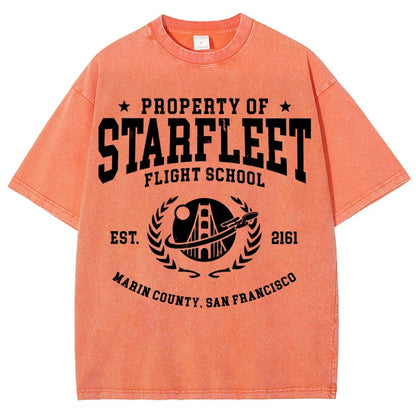 Academy Flight School Vintage Distressed T-shirt