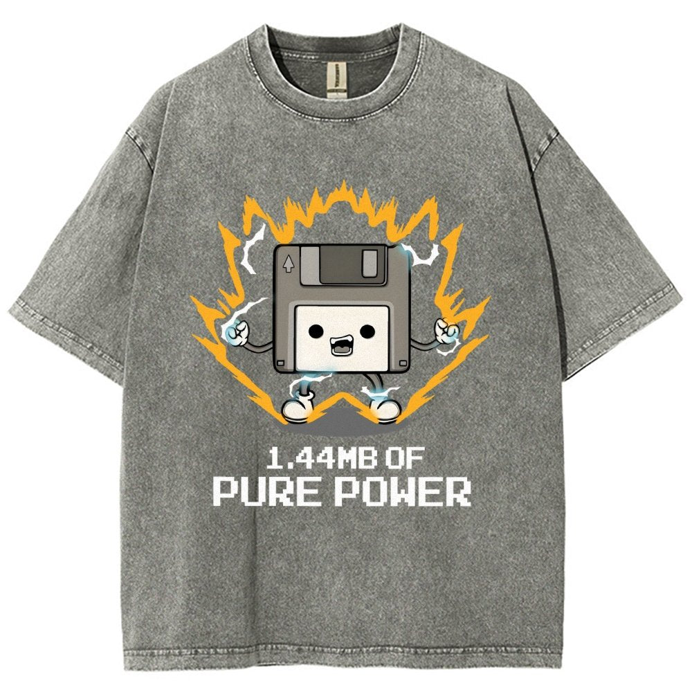 1.44mb of pure power Vintage Distressed T-shirt