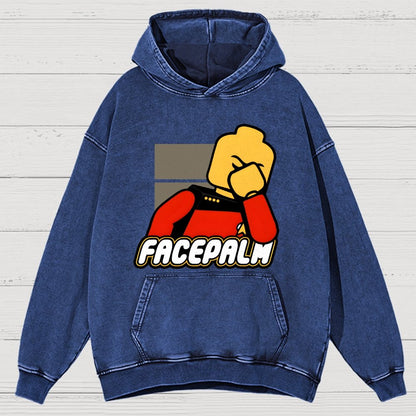 Facepalm Vintage Distressed Hoodie
