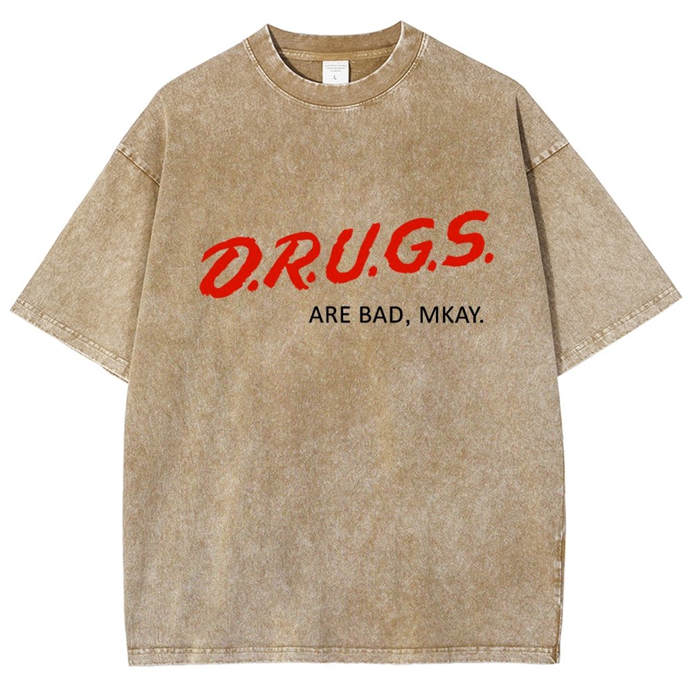 Drugs are Bad Vintage Distressed T-shirt