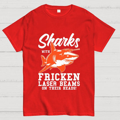 Sharks with Laser beams Geek T-Shirt