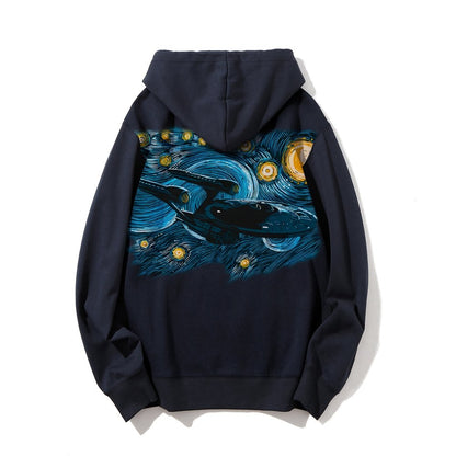 Printed Back Cotton Hoodie