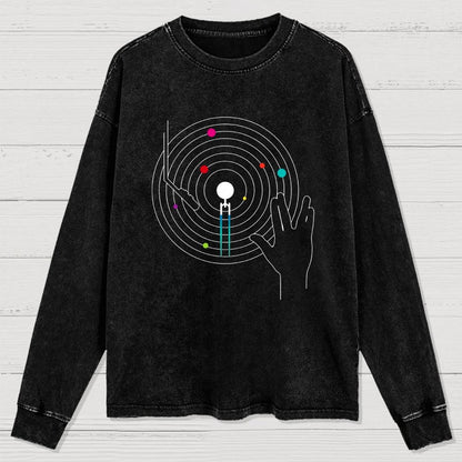 Star Vinyl Washed Long Sleeve Tee