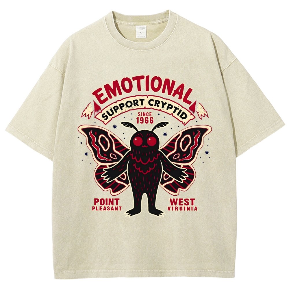Emotional Support Cryptid Vintage Distressed T-shirt