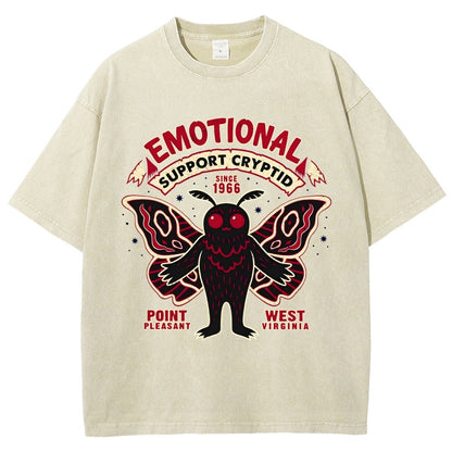 Emotional Support Cryptid Vintage Distressed T-shirt