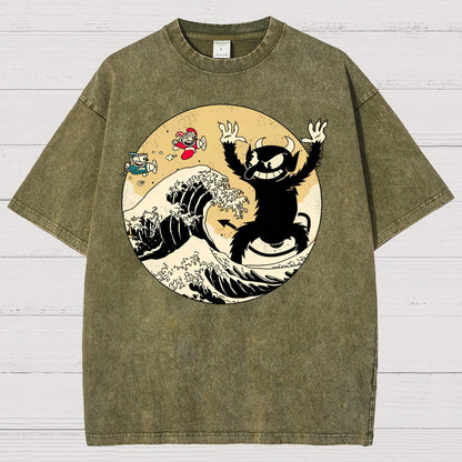 The Great Retro Game Battle Vintage Distressed T-shirt