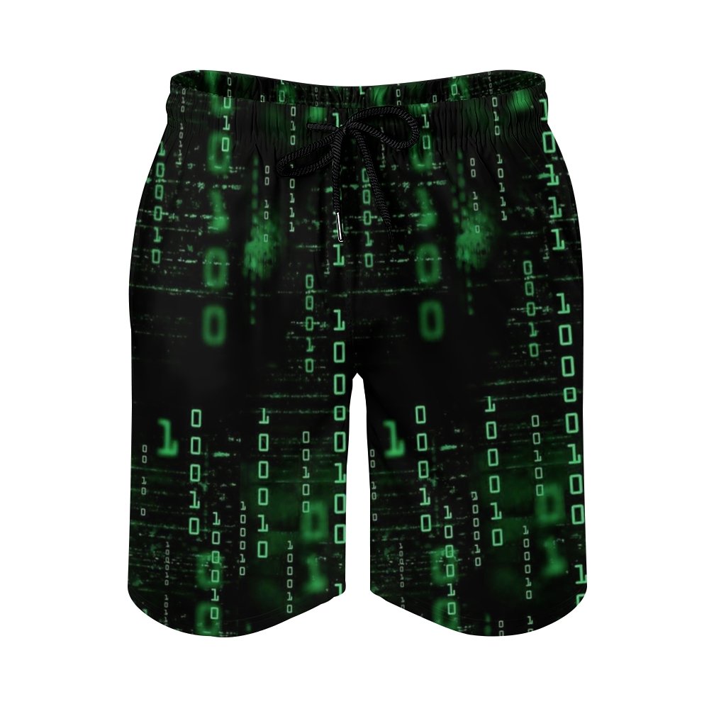 Binary Computer 1s and 0s Geeky Short Sleeve Shirt Geek Shorts