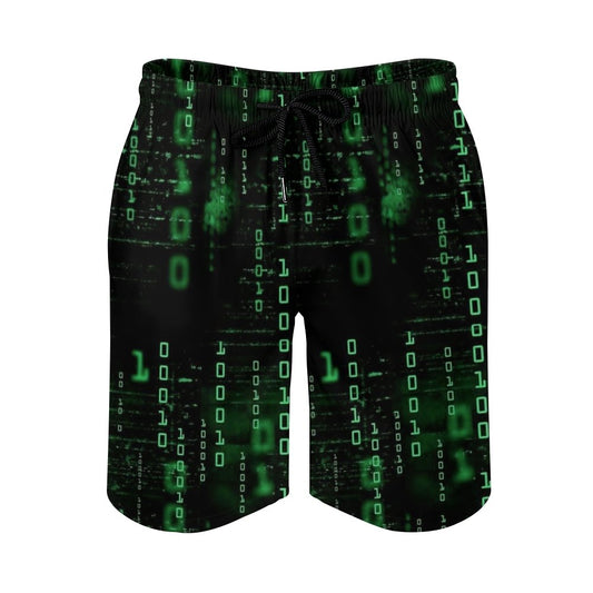 Binary Computer 1s and 0s Geeky Short Sleeve Shirt Geek Shorts