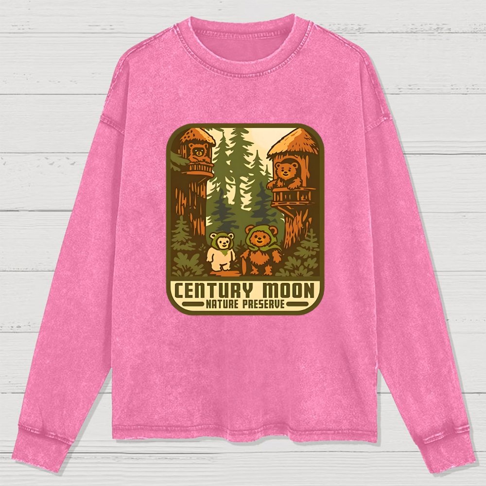 Century Moon Nature Preserve Washed Long Sleeve Tee