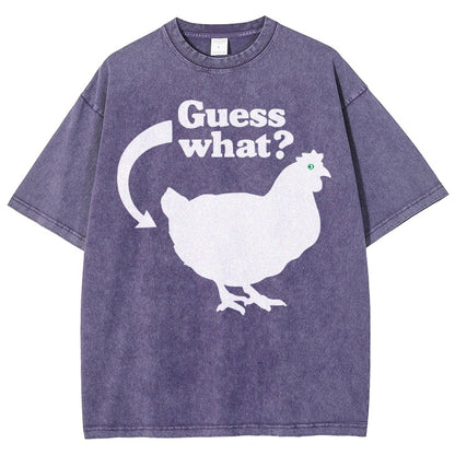 Chicken Butt Vintage Distressed T-shirt