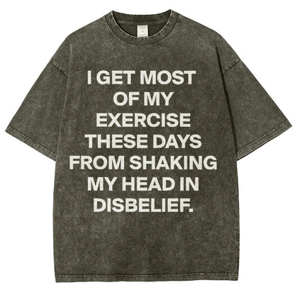 Shaking My Head Sarcastic Vintage Distressed T-shirt