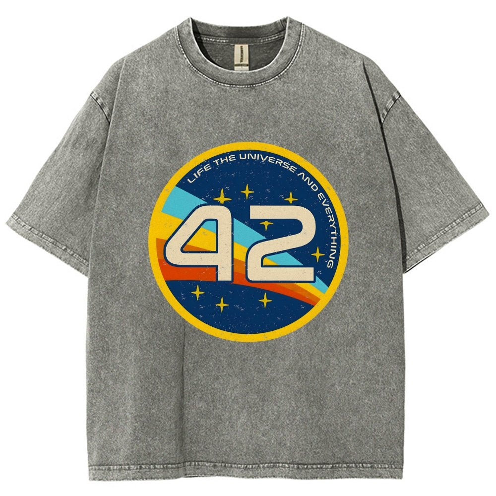 42 The Answer Of Everything Vintage Distressed T-shirt
