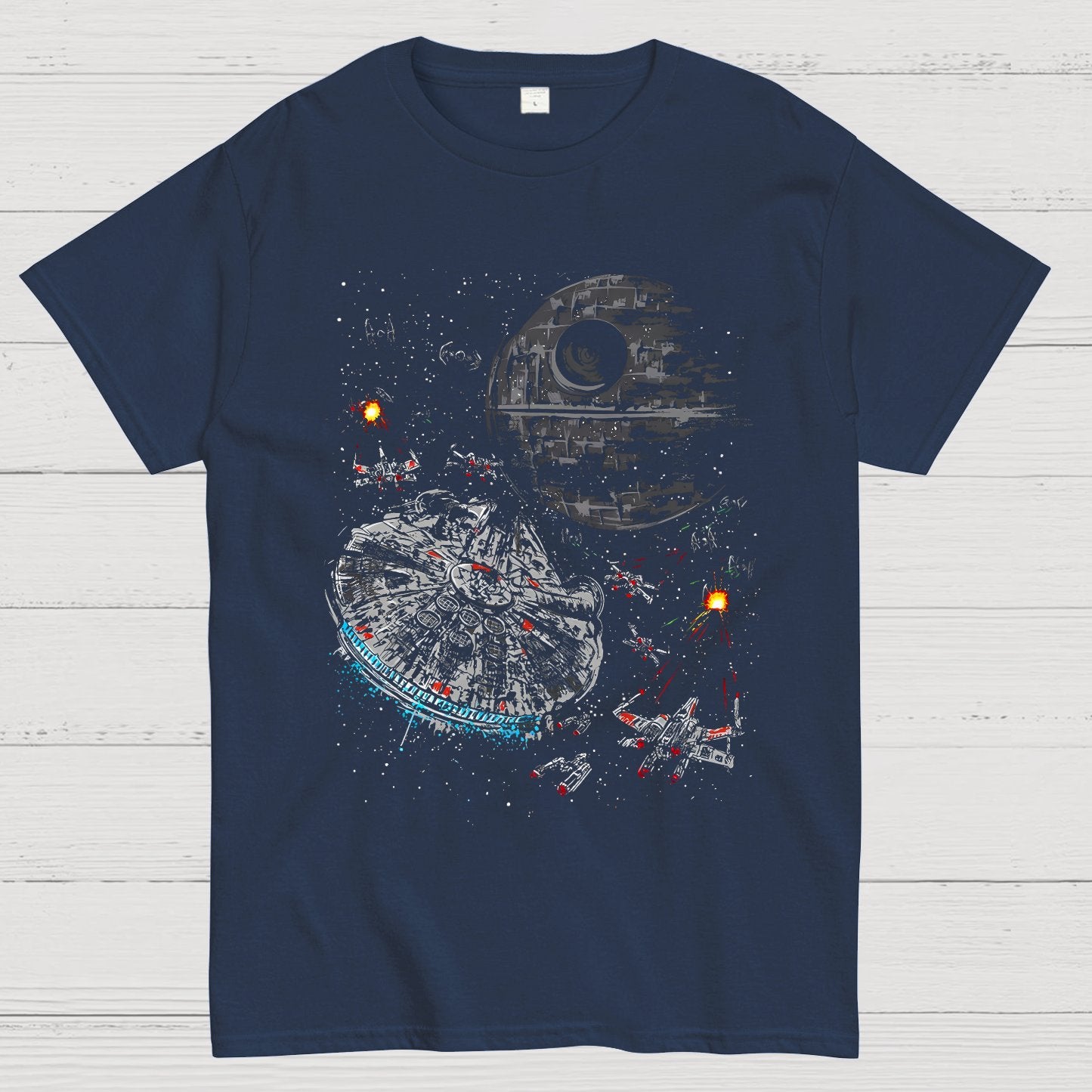 Epic Space Battle Geeky T-Shirt