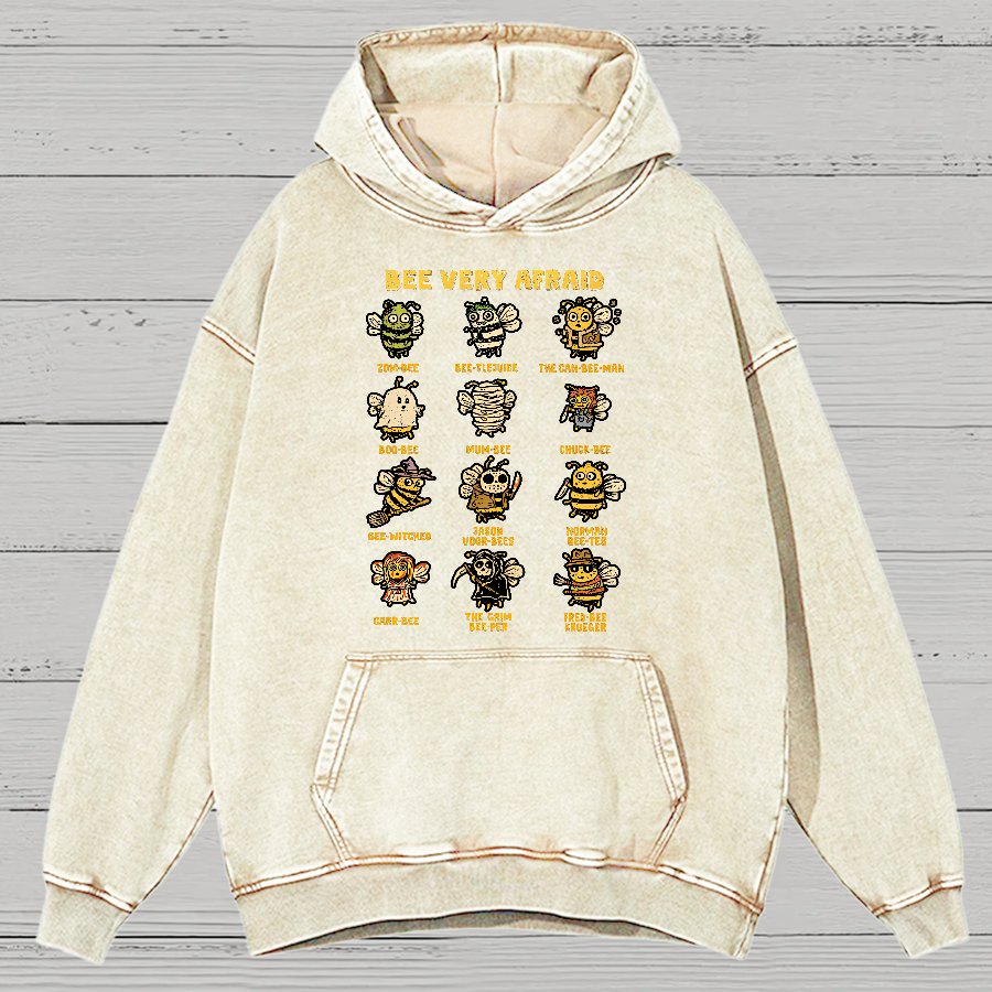 Bees Are Scared.Vintage Distressed Hoodie