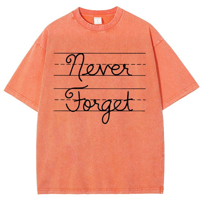 Cursive - Never Forget Vintage Distressed T-shirt