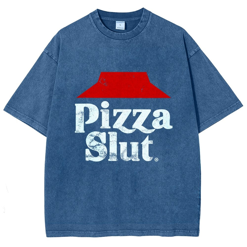 Pizza Slut Vintage Distressed T-shirt