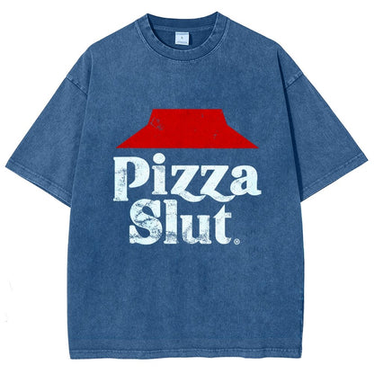 Pizza Slut Vintage Distressed T-shirt
