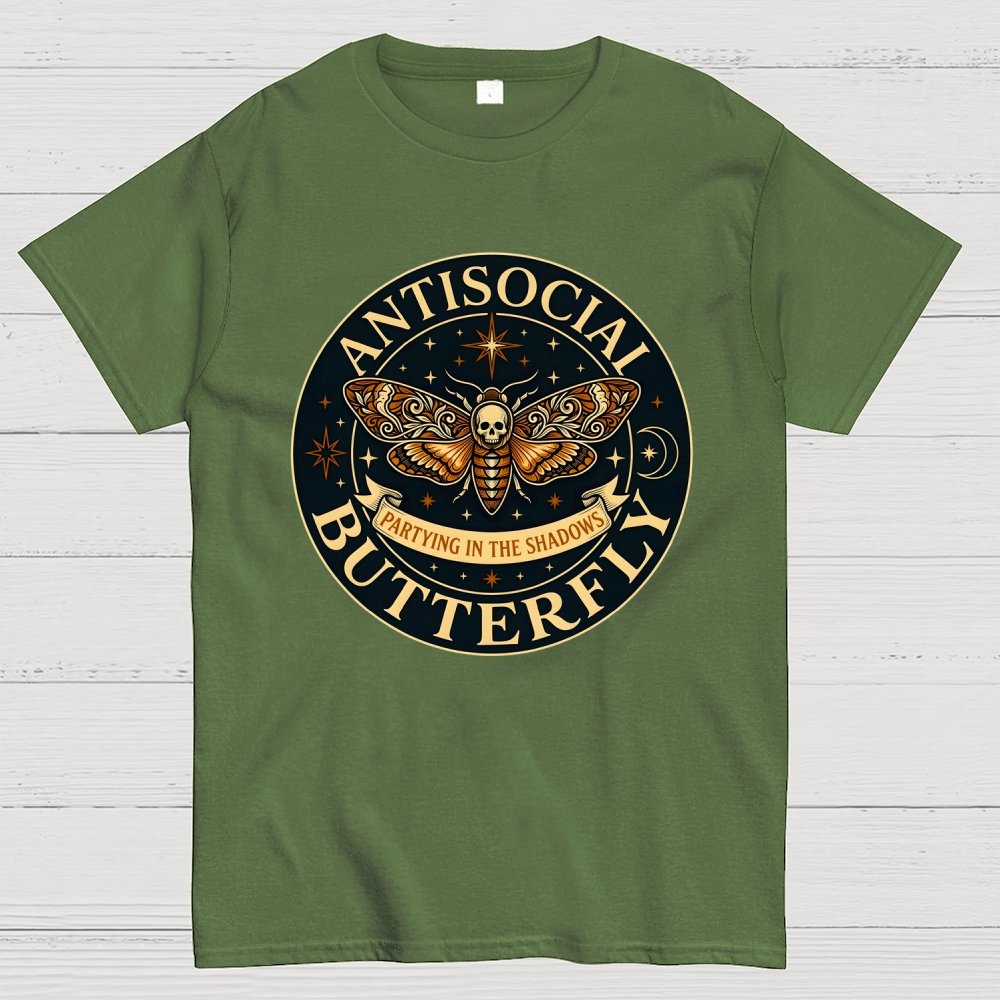 Antisocial Butterfly  Geek T-Shirt