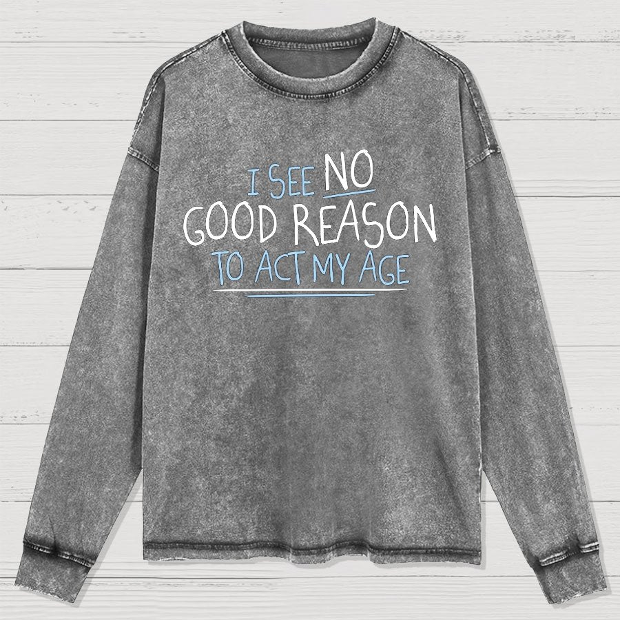 Washed Long Sleeve Tee