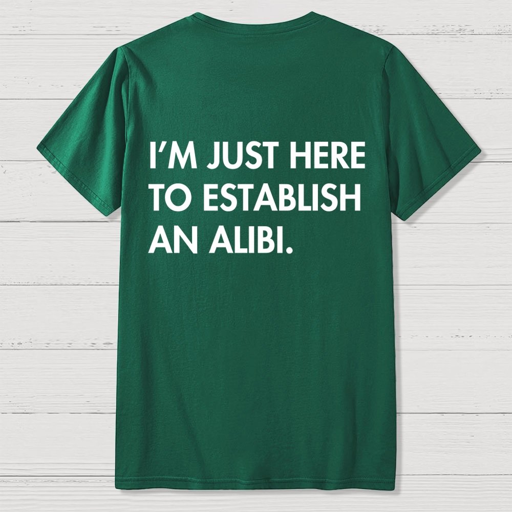 Alibi  Back Printing Geek T-Shirt