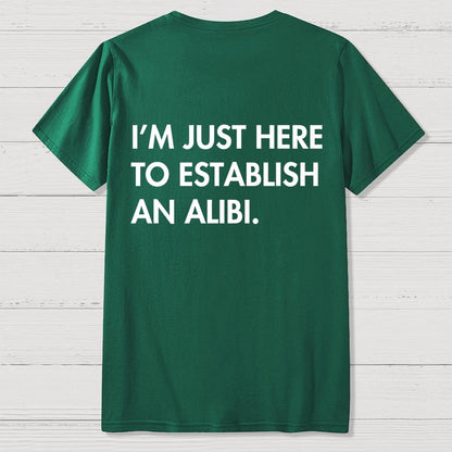 Alibi  Back Printing Geek T-Shirt