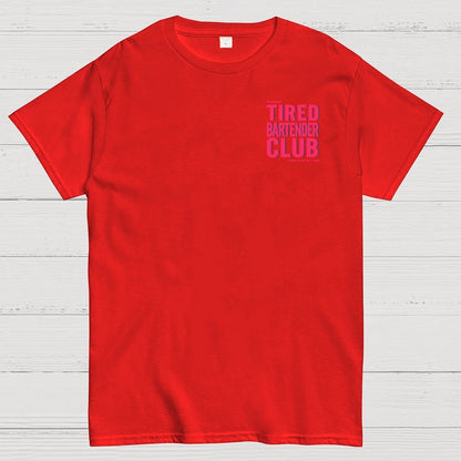 Tired Server Club Front And Back Printing Geek T-Shirt