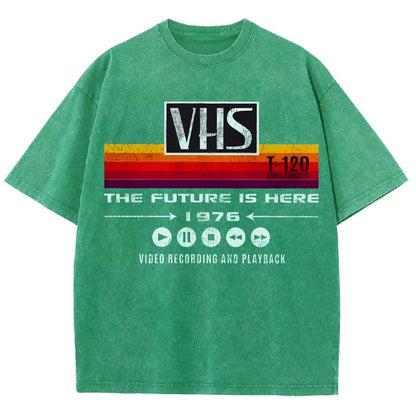 VHS- The Future Is Here Vintage Distressed T-shirt