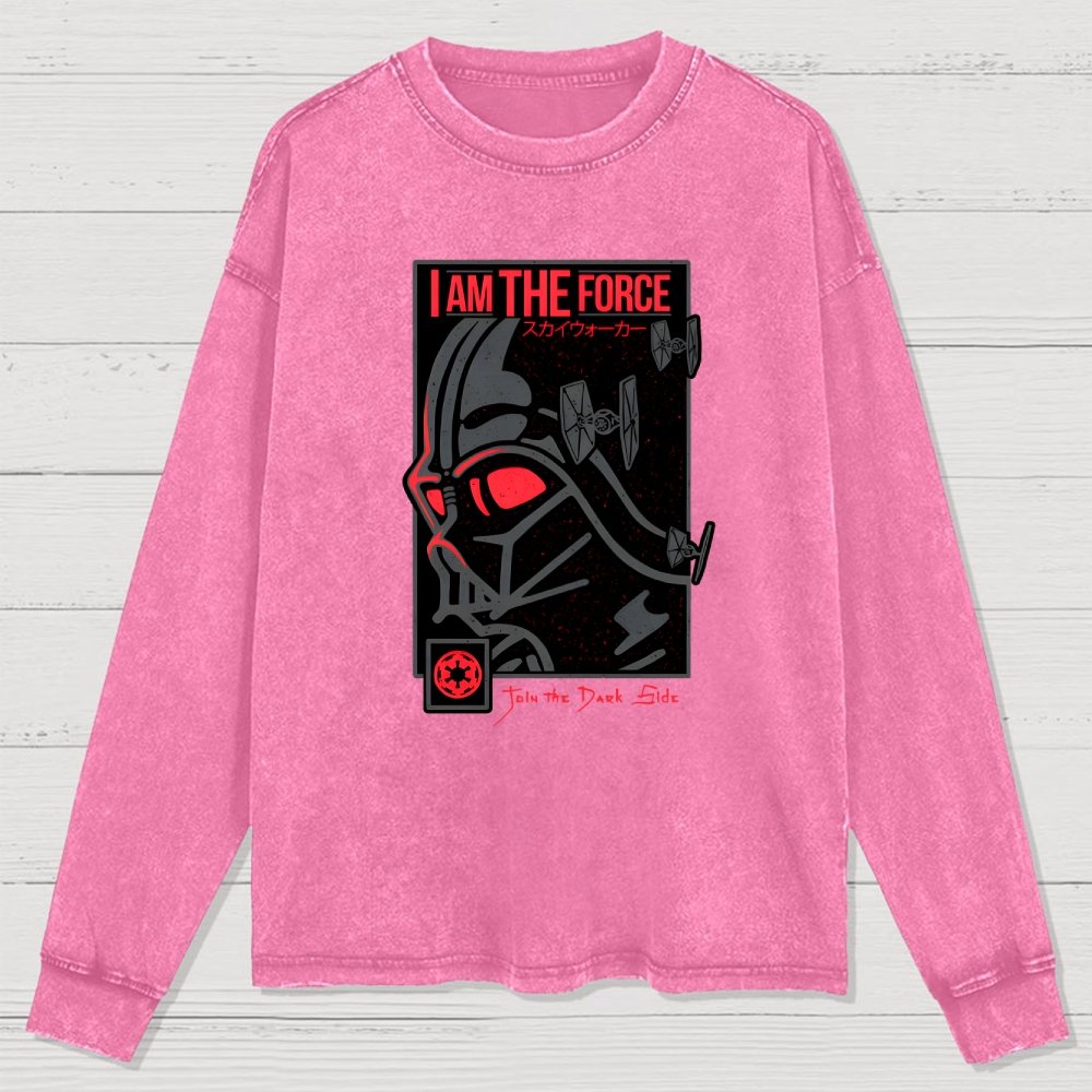I'm Darkness Washed Long Sleeve Tee