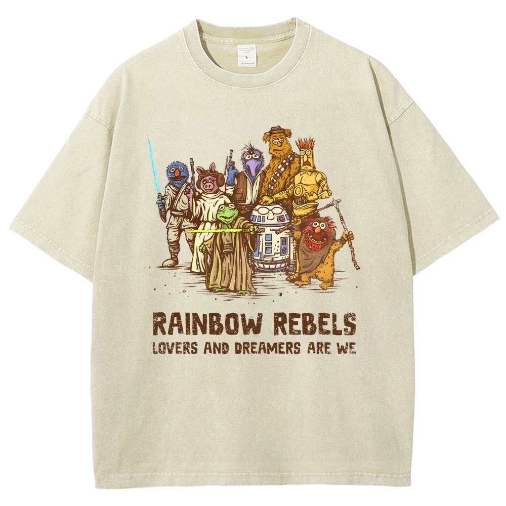 Rainbow Rebels Vintage Distressed T-shirt