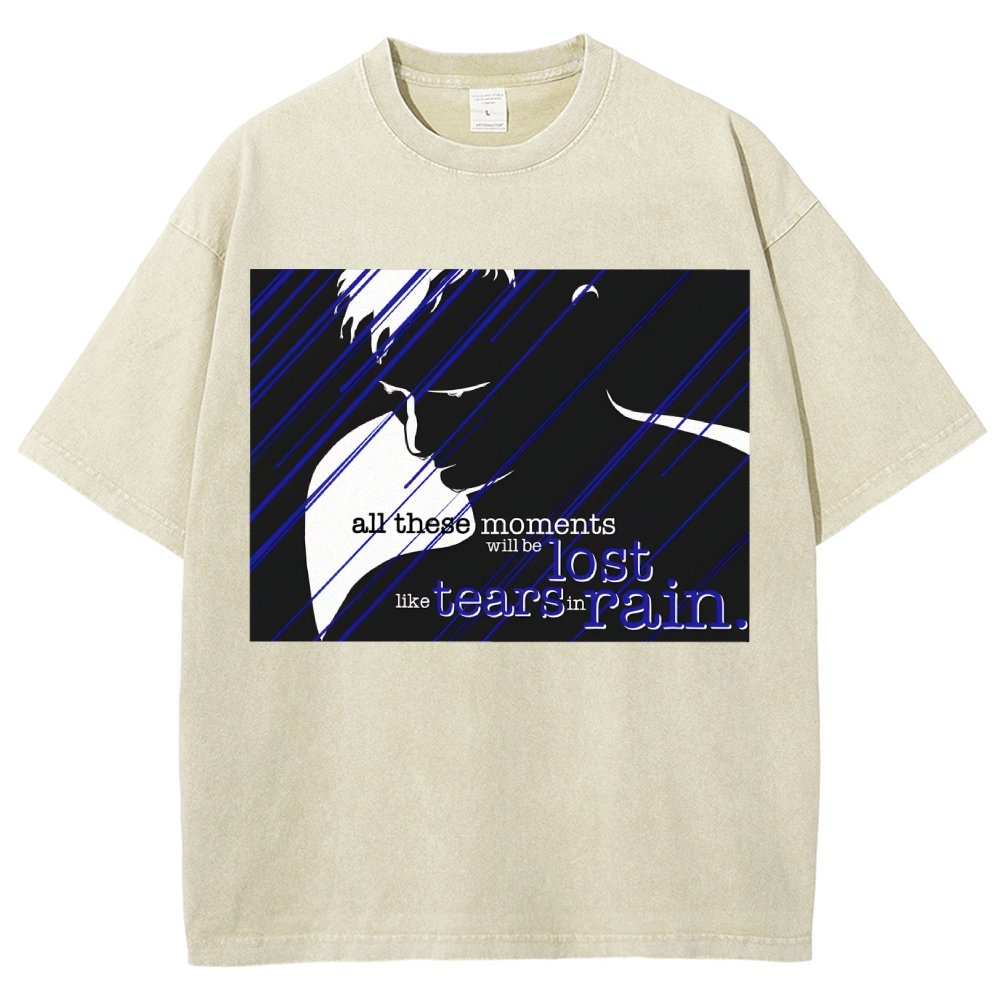 Like... Tears In Rain. Vintage Distressed T-shirt