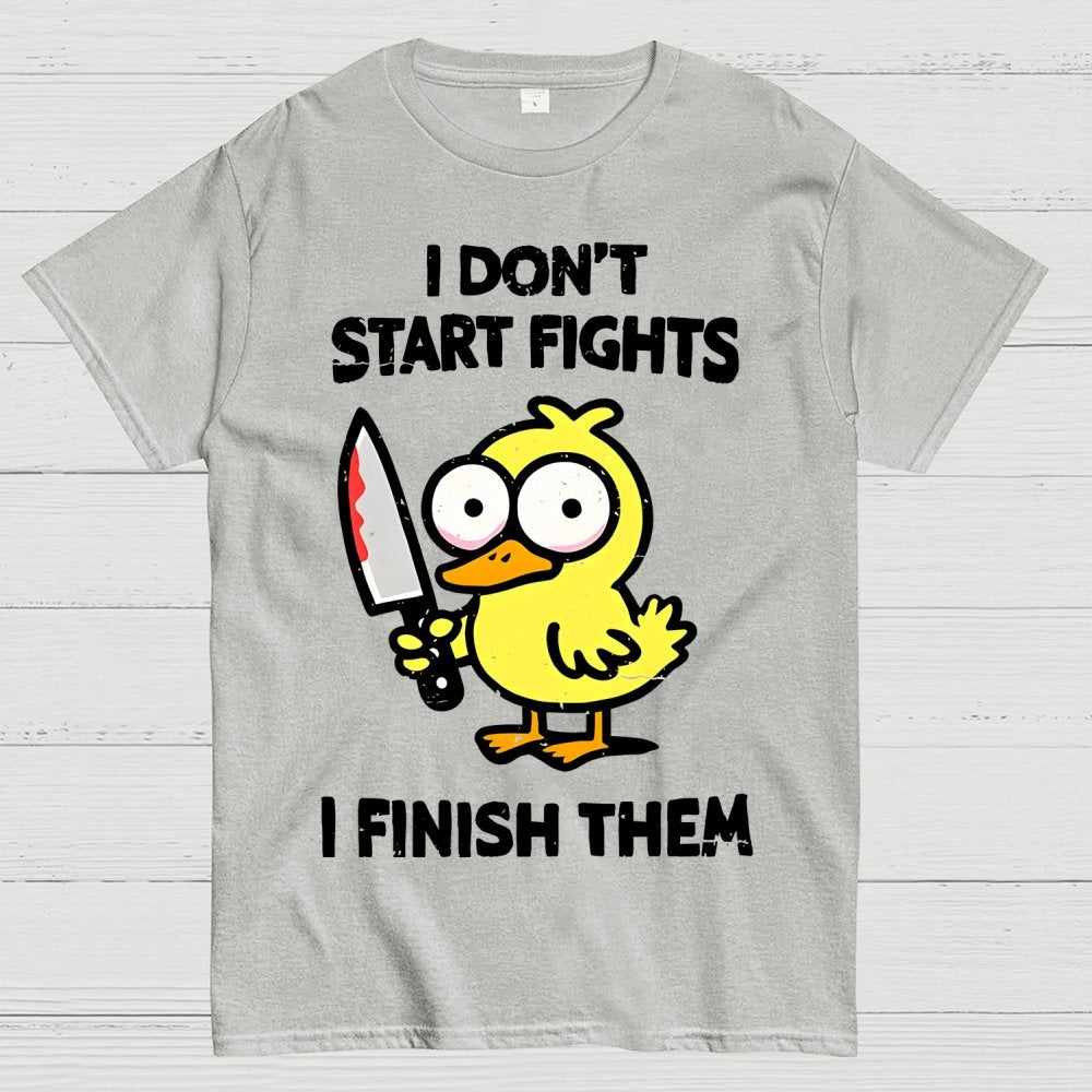 I Don't Start Fights Geek T-Shirt